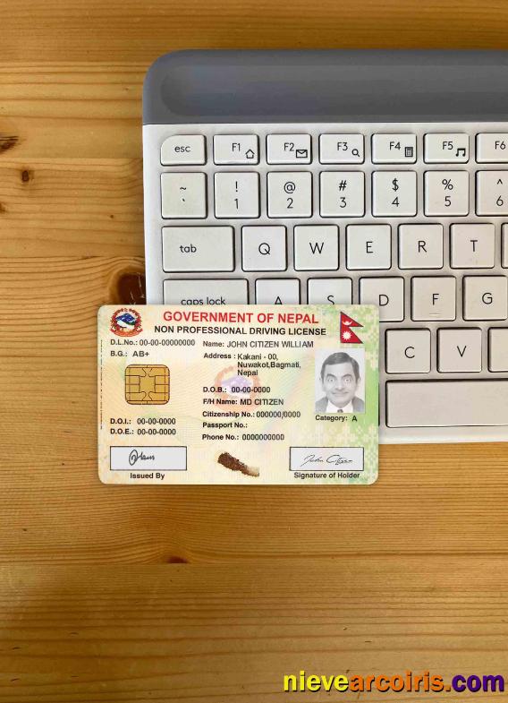 Nepal smart driving license photolook